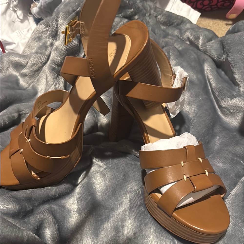 Polo by Ralph Lauren Brown Heeled Shoes